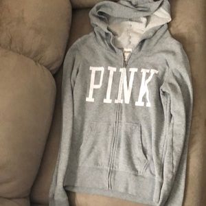 Grey Zip-Up Jacket from PINK